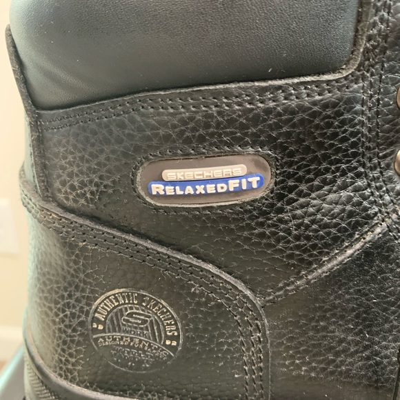 🚫SOLD🚫Women’s Skechers | Workshire Peril Steel Toe Boots sz 8.5 - Picture 6 of 8